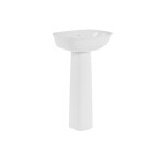 Combo Aluvia Plus alongado con pedestal blanco