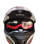 CASCO SPARTAN PANTHER  SV/NGR-GR-NRJ /ECE+INTERCOMUNICADOR V10