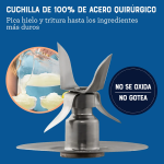 Licuadora Oster 6 vel + Pulso Vaso de Vidrio 1.5 Lt 800 W Gris