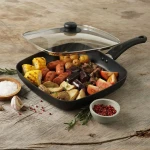 PLANCHA GRILL ALIADA 28 X 28 CM + TAPA
