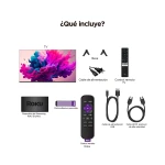 TV KALLEY 50" Pulgadas 126 cm 4K UHD Smart TV Linux + Roku Express