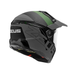 CASCO ZEUZ 913 MULTIPROPOSITO ABATIBLE TITANIO VERDE