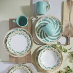 Vajilla Corona Aquamarina