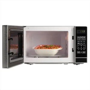 Microondas Kalley Negro Borde Plata 20 Litros