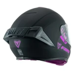 Casco Fibra Giga Negro/Purpura Mate