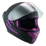 Casco Fibra Giga Negro/Purpura Mate