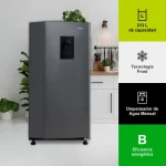Nevera HACEB Frost Una Puerta 213 Litros N220 Dispensador de agua Titanio