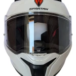 CASCO SPARTAN PANTHER BLACO BRILLO
