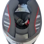 CASCO SPARTAN PANTHER BLACO BRILLO