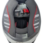 CASCO SPARTAN PANTHER  GRIS BRILLO