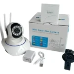 Cámara Robótica Seguridad Wifi 3 Antenas 360