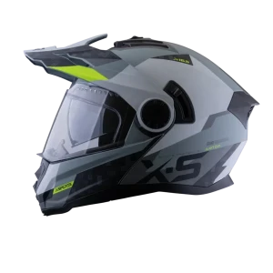 NUEVO CASCO XSPORT MULTIPROPOSITO ABATIBLE 165 Amtop Gris Amarillo Mate