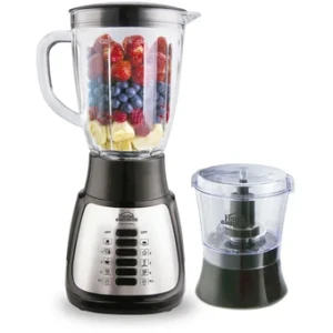 LICUADORA H/E  HEBL-1055N 1.5 LT PICATODO VASO VIDRIO SILVER