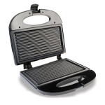 Sanduchera 2p He Sm117n Negra Con Platos Grill Antadh.