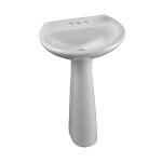 Lavamanos Milano con Pedestal Blanco