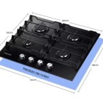 Estufa de empotrar SAMSUNG 60 cms 4 puestos Gas Natural NA64C3010AK/CO Negro