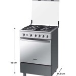 Estufa de Piso Samsung Mixta 4 Puestos con Horno y Dorador NX24BG57413SCO