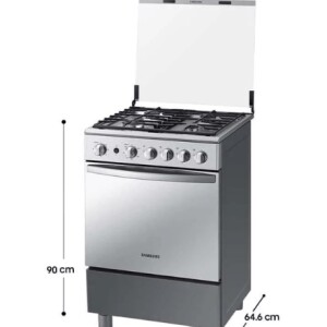 Estufa de Piso Samsung Mixta 4 Puestos con Horno y Dorador NX24BG57413SCO