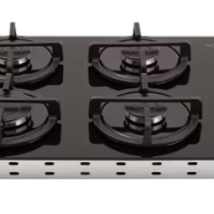 Estufa de Empotrar HACEB 60cms 4 Puestos Gas Natural Cristal Hierro Fundido CUB 60-43 Negro