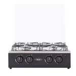 Estufa de Mesa HACEB 4 Puestos Gas Propano Avellana Vidrio Negro