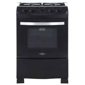 Estufa de Piso HACEB Orégano 4 Puestos Con Horno Gas Propano 60-VF Negro