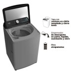 Lavadora KALLEY Carga Superior 22 Kilos K-LD22G Gris