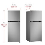 Nevera LG No Frost Congelador Superior 243 Litros VT24BPY Gris