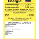 Congelador horizontal Inverter KALLEY Dual 143 Litros K-CH143LI Blanco