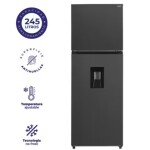 Nevera KALLEY No Frost Congelador Superior 245 Litros INVERTER K-NT245L Gris