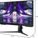 Monitor Samsung Gamer 24" pulgadas LS24AG320NLXZL Plano Negro