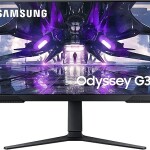 Monitor Samsung Gamer 24" pulgadas LS24AG320NLXZL Plano Negro